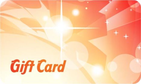 Gift card vector design