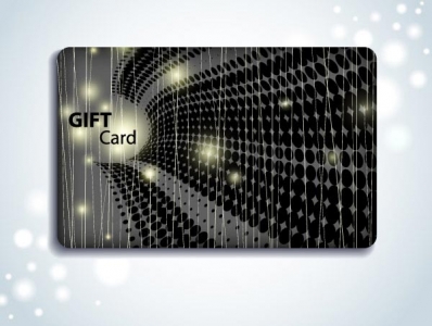 Gift cards vector template