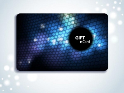 Gift cards vector layout