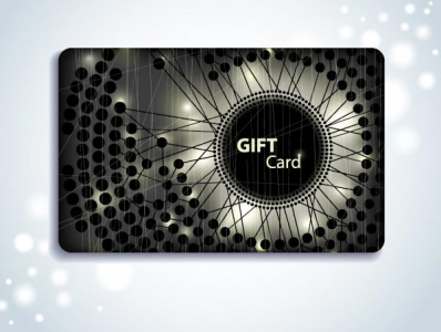 Abstract gift cards vector