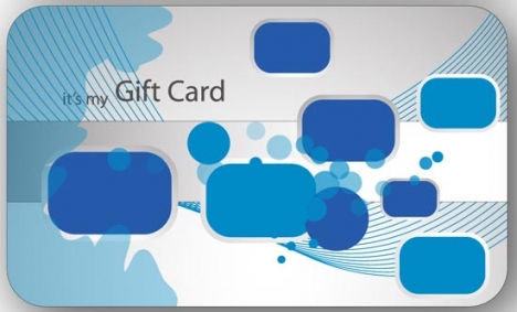 Colorful gift card design