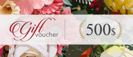 Gift voucher vector template