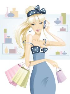 Glamour and fashion girl template