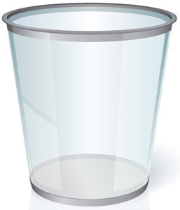 Glass bin vector