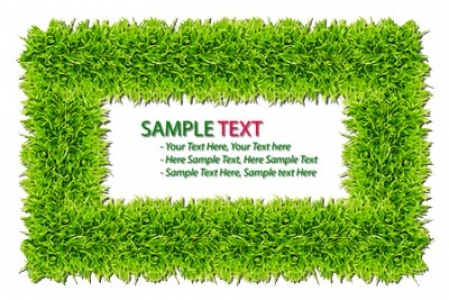 Grass frame template