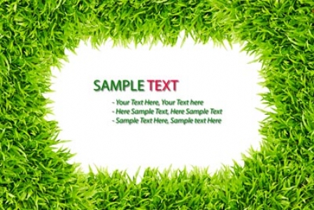 Grass frame template