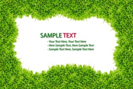 Grass frame template