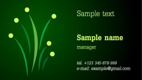Business cards vector models