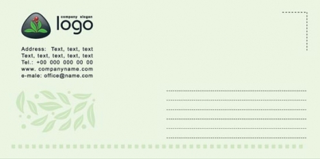 Green corporate identity vector