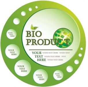 Bio product label vector