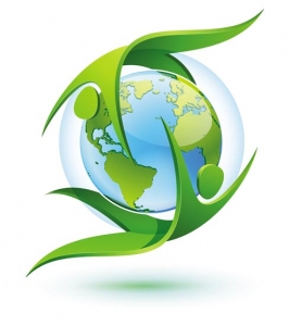 Green ecology concept vector