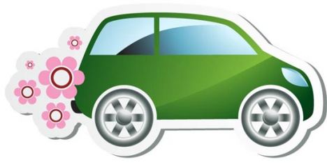 Green car vector design