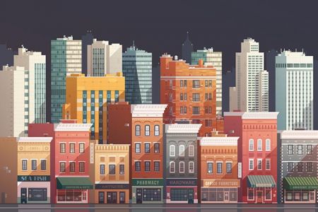 grouped-downtown-buildings-vector-illustration4