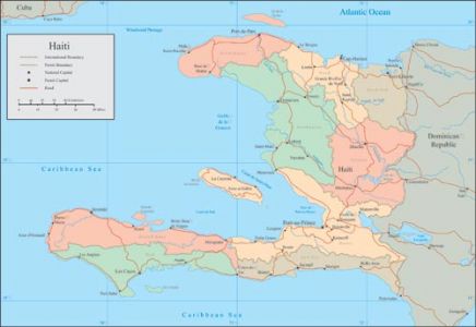 Haiti vector map