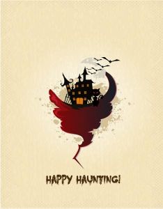 Hand-painted Halloween vector