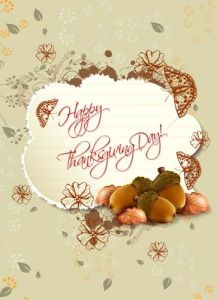 Happy thanksgiving vector cards