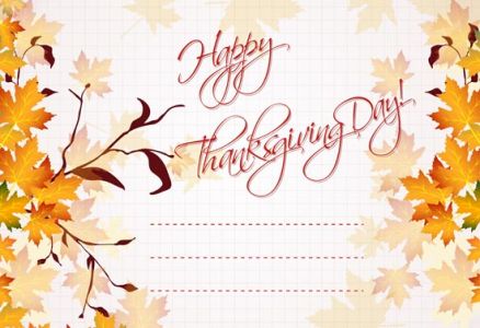 Happy thanksgiving vector cards