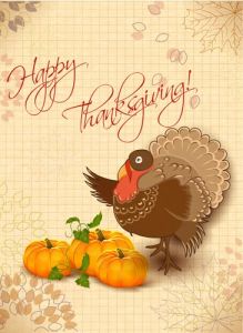 Happy thanksgiving vector cards