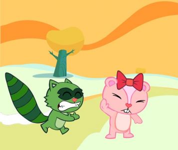 Happy tree friends vector layout