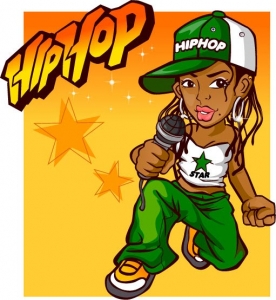 Hip hop vector characters design expression