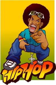 Hip hop vector characters design expression