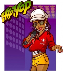 Hip hop vector characters design expression