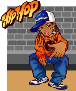 Hip hop vector characters design expression