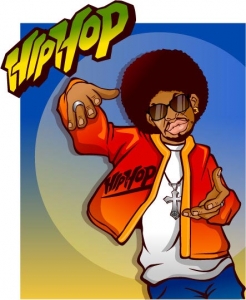 Hip hop vector characters design expression