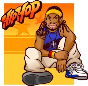 Hip hop vector characters design expression