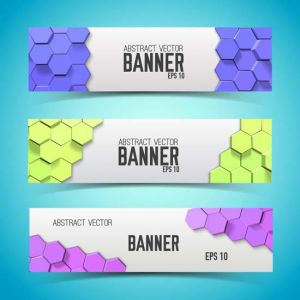 Modern design. Business banner set