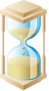 Brown hourglass vector design