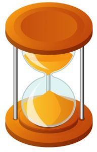 Brown hourglass vector design