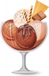 Ice cream cocktails vectors