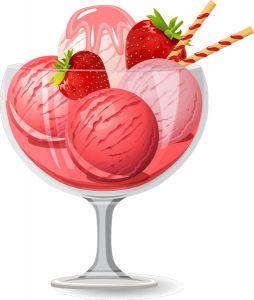 Ice cream cocktails vectors