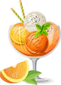 Ice cream cocktails vectors