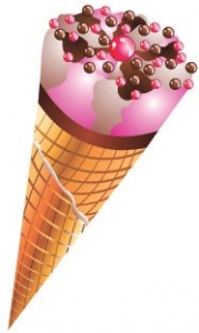 Ice cream vector layout