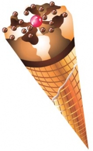 Ice cream vector layout