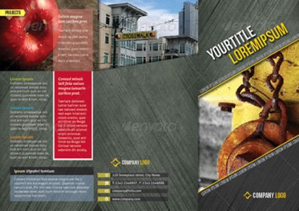 Indesign A4 tri-fold brochure