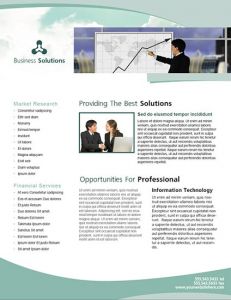 InDesign business brochure design