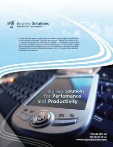 InDesign business solutions brochure