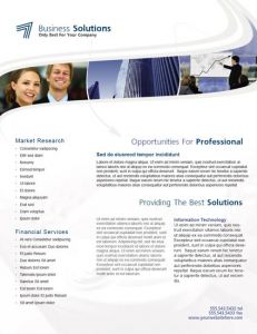 InDesign business solutions brochure