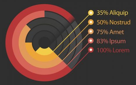 Infographics business charts vector