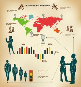 Infographics business concept vectors