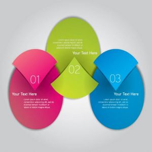 Infographics pie chart label vector