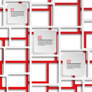 Infographics squares and circles vectors