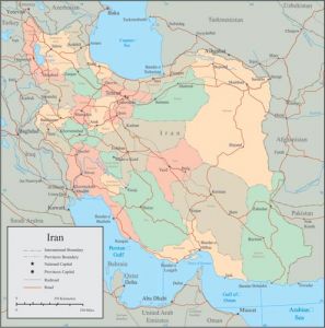 Iran vector map