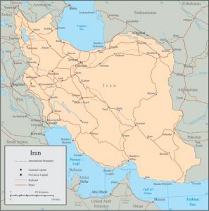 Iran vector map