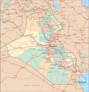 Iraq vector map