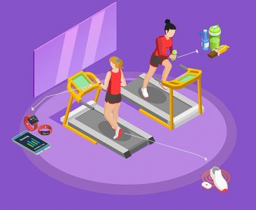 Healthy Lifestyle Isometric Template,Healthy Lifestyle Isometric Template