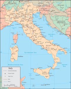 Italy vector map